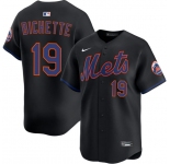 Men's New York Mets #19 Bo Bichette 2026 Black Limited Stitched Baseball Jersey