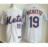 Men's New York Mets #19 Bo Bichette White Limited Jersey