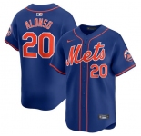 Men's New York Mets #20 Pete Alonso Royal 2024 Alternate Limited Stitched Baseball Jersey