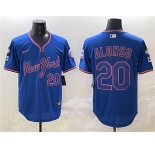 Men's New York Mets #20 Pete Alonso Royal 2025 Spring Training Stitched Baseball Jersey