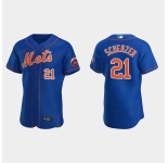 Men's New York Mets #21 Max Scherzer Royal Flex Base Stitched Jersey