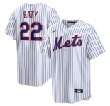 Men's New York Mets #22 Brett Baty White Cool Base Stitched Baseball Jersey