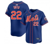 Men's New York Mets #22 Juan Soto Royal 2024 Alternate Limited Stitched Baseball Jersey