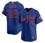 Men's New York Mets #22 Juan Soto Royal Alternate Limited Stitched Baseball Jersey