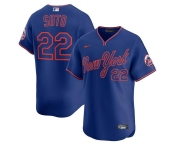 Men's New York Mets #22 Juan Soto Royal Alternate Limited Stitched Baseball Jersey