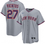 Men's New York Mets #27 Mark Vientos Gray 2025 Limited Stitched Baseball Jersey