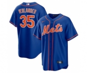 Men's New York Mets #35 Justin Verlander Blue Stitched MLB Cool Base Nike Jersey