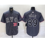 Men's New York Mets #39 Edwin Diaz Gray 2024 City Connect Cool Base Jerseys