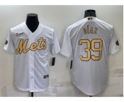Men's New York Mets #39 Edwin Diaz White 2022 All Star Stitched Cool Base Nike Jersey