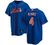 Men's New York Mets #4 Francisco álvarez Royal Cool Base Stitched Baseball Jersey