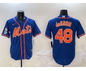 Men's New York Mets #48 Jacob DeGrom Royal 2025 Spring Training Cool Base Stitched Baseball Jersey