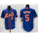 Men's New York Mets #5 David Wright Blue Cool Base Stitched Baseball Jersey