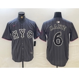 Men's New York Mets #6 Starling Marte Gray 2024 City Connect Cool Base Stitched Jersey