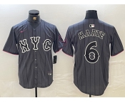 Men's New York Mets #6 Starling Marte Gray 2024 City Connect Cool Base Stitched Jersey