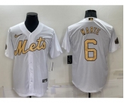 Men's New York Mets #6 Starling Marte White 2022 All Star Stitched Cool Base Nike Jersey