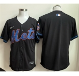 Men's New York Mets Blank Black 2025 Limited Stitched Baseball Jersey