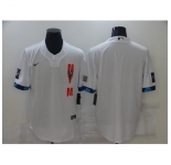 Men's New York Mets Blank White 2021 MLB All-Star Game Authentic Jersey