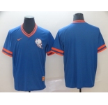 Men's Nike Majestic New York Mets Blank Blue MLB M&N Jersey