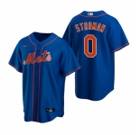Men's Nike New York Mets #0 Marcus Stroman Royal Alternate Stitched Baseball Jersey