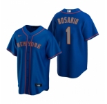 Men's Nike New York Mets #1 Amed Rosario Royal Alternate Road Stitched Baseball Jersey