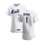 Men's Nike New York Mets #1 Amed Rosario White Home 2020 Authentic Player Baseball Jersey