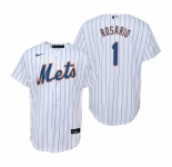 Men's Nike New York Mets #1 Amed Rosario White Home Stitched Baseball Jersey