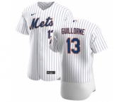 Men's Nike New York Mets #13 Luis Guillorme White Home 2020 Authentic Player Baseball Jersey