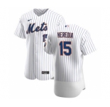 Men's Nike New York Mets #15 Guillermo Heredia White Home 2020 Authentic Player Baseball Jersey