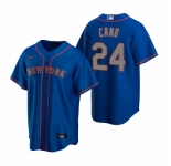 Men's Nike New York Mets #24 Robinson Cano Royal Alternate Road Stitched Baseball Jersey