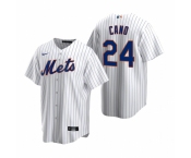 Men's Nike New York Mets #24 Robinson Cano White 2020 Home Stitched Baseball Jersey