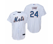 Men's Nike New York Mets #24 Robinson Cano White Home Stitched Baseball Jersey