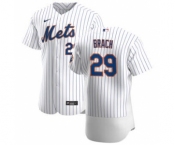 Men's Nike New York Mets #29 Brad Brach White Home 2020 Authentic Player Baseball Jersey