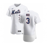 Men's Nike New York Mets #3 Tomas Nido White Home 2020 Authentic Player Baseball Jersey