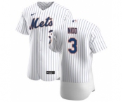Men's Nike New York Mets #3 Tomas Nido White Home 2020 Authentic Player Baseball Jersey