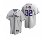 Men's Nike New York Mets #32 Steven Matz Gray Road Stitched Baseball Jersey
