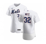 Men's Nike New York Mets #32 Steven Matz White Home 2020 Authentic Player Baseball Jersey