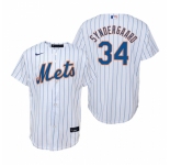 Men's Nike New York Mets #34 Noah Syndergaard White Home Stitched Baseball Jersey