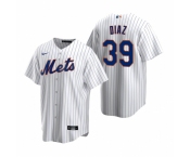 Men's Nike New York Mets #39 Edwin Diaz White 2020 Home Stitched Baseball Jersey