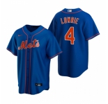 Men's Nike New York Mets #4 Jed Lowrie Royal Alternate Stitched Baseball Jersey
