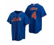 Men's Nike New York Mets #4 Jed Lowrie Royal Alternate Stitched Baseball Jersey