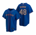 Men's Nike New York Mets #48 Jacob deGrom Royal Alternate Road Stitched Baseball Jersey