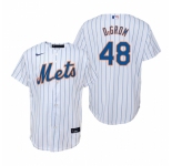 Men's Nike New York Mets #48 Jacob deGrom White Home Stitched Baseball Jersey