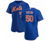 Men's Nike New York Mets #50 Miguel Castro Royal Alternate 2020 Authentic Player Baseball Jersey