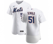 Men's Nike New York Mets #51 Paul Sewald White Home 2020 Authentic Player Baseball Jersey