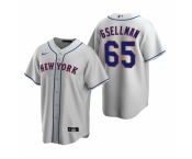 Men's Nike New York Mets #65 Robert Gsellman Gray Road Stitched Baseball Jersey