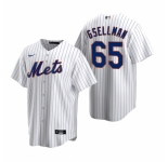 Men's Nike New York Mets #65 Robert Gsellman White 2020 Home Stitched Baseball Jersey