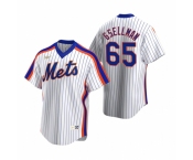 Men's Nike New York Mets #65 Robert Gsellman White Cooperstown Collection Home Stitched Baseball Jersey