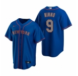 Men's Nike New York Mets #9 Brandon Nimmo Royal Alternate Road Stitched Baseball Jersey