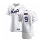 Men's Nike New York Mets #9 Brandon Nimmo White Home 2020 Authentic Player Baseball Jersey