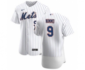 Men's Nike New York Mets #9 Brandon Nimmo White Home 2020 Authentic Player Baseball Jersey